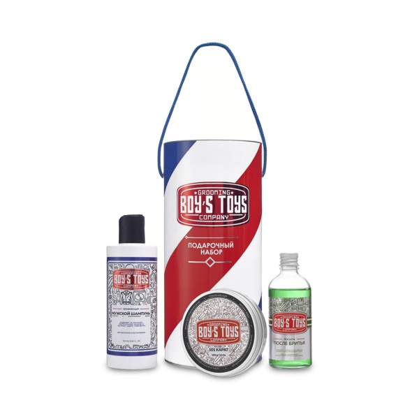 Boy's Toys Подарочный набор Оптимальный: средство для укладки 101 Карат, Лосьон после бритья Ментол & Эвкалипт, 100 гр, 100 мл купить - 0