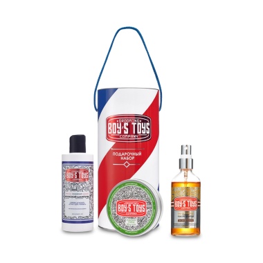 Boy's Toys Подарочный набор Классический: инвизибл глина, одеколон после бритья Midnight Bourbon и увлажняющий мужской шампунь, 100 гр, 100 мл, 250 мл купить