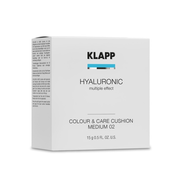 Klapp Тональный увлажняющий крем-кушон Hyaluronic Color & Care Cushion Foundation, №02 средний Medium, 15 гр купить - 0