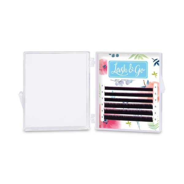Lash&Go Ресницы микс, черные, 0.07/D/7-9 мм, 6 линий купить - 0