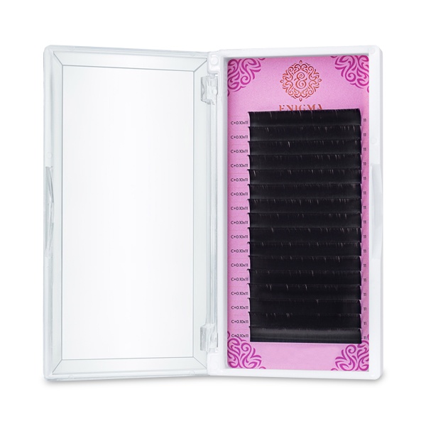 Enigma Ресницы, черные, 0.10/C+/12 мм, 16 линий купить - 0