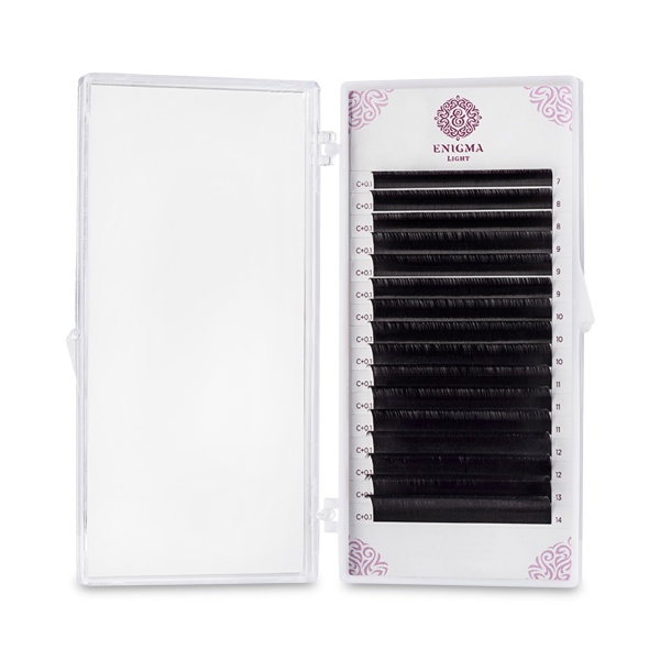Enigma Light Ресницы микс, черные, 0.10/L/7-14 мм, 16 линий купить - 0