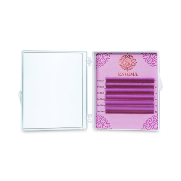 Enigma Ресницы микс, цветные, Lavender, 0.10/C/8-13 мм, 6 линий купить - 0