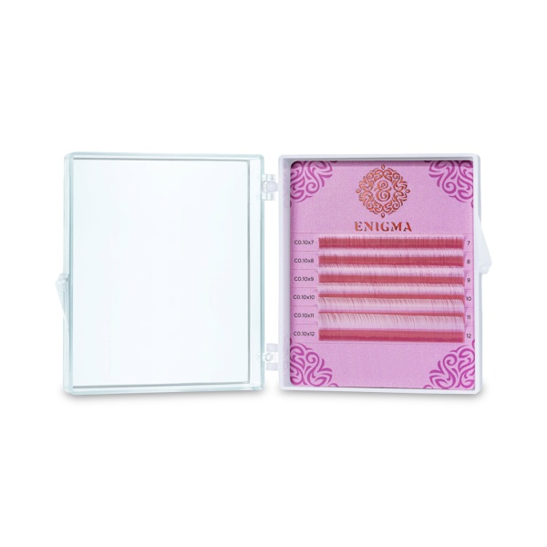 Enigma Ресницы микс, цветные, White, 0.07/C/7-12 мм, 6 линий купить - 0