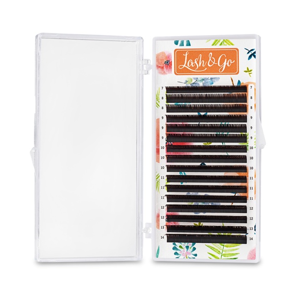 Lash&Go Ресницы, коричневые Эспрессо, 0.10/M/8 мм, 16 линий купить - 0