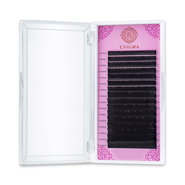 Enigma Ресницы микс, черные, 0.07/B/6-13 мм, 16 линий купить - 0