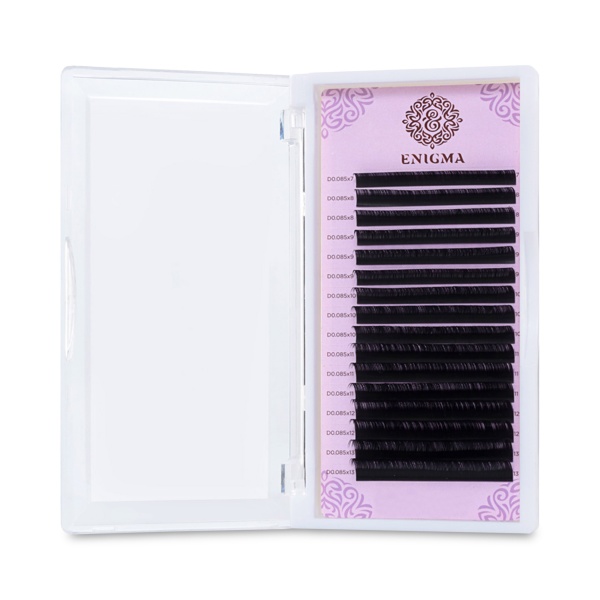 Enigma Ресницы микс, черные, 0.07/D/8-12 мм, 16 линий купить - 0