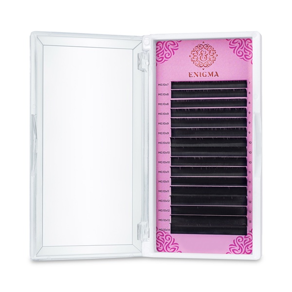 Enigma Ресницы микс, черные, 0.07/M/6-13 мм, 16 линий купить - 0