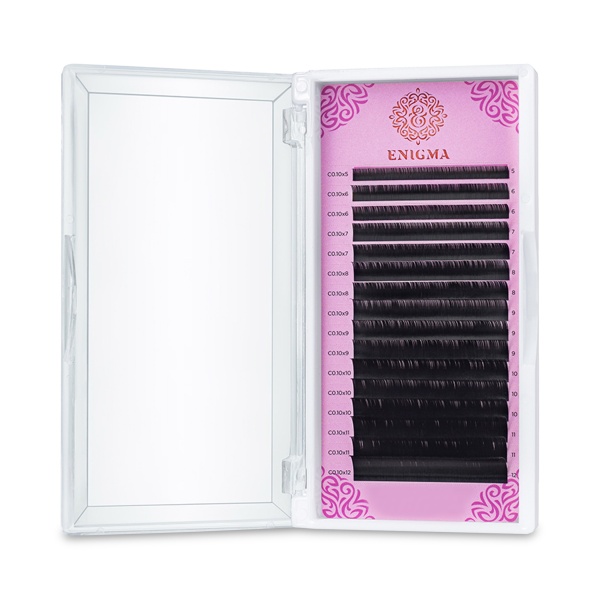 Enigma Ресницы микс, черные, 0.10/C/5-9 мм, 16 линий купить - 0
