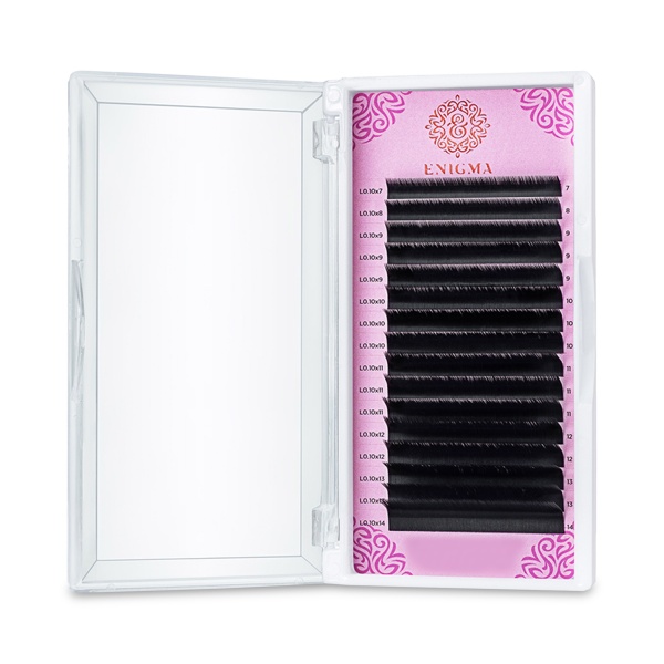 Enigma Ресницы микс, черные, 0.10/L/7-14 мм, 16 линий купить - 0