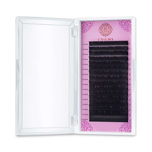 Enigma Ресницы микс, черные, 0.12/C/8-12 мм, 16 линий купить - 0