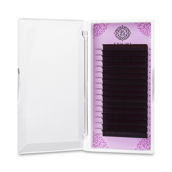 Enigma Ресницы, Мокка, 0.10/L/14 мм, 16 линий купить - 0