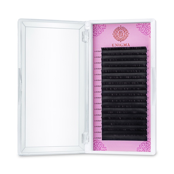 Enigma Ресницы, черные, 0.07/L+/13 мм, 16 линий купить - 0