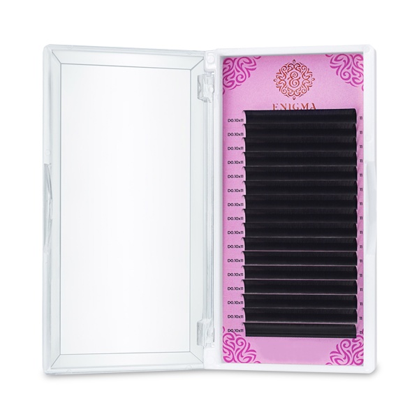 Enigma Ресницы, черные, 0.10/D/7 мм, 16 линий купить - 0