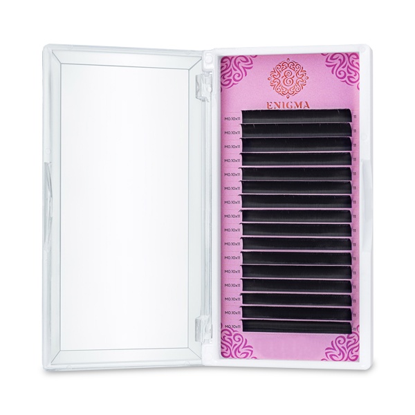 Enigma Ресницы, черные, 0.10/M/14 мм, 16 линий купить - 0