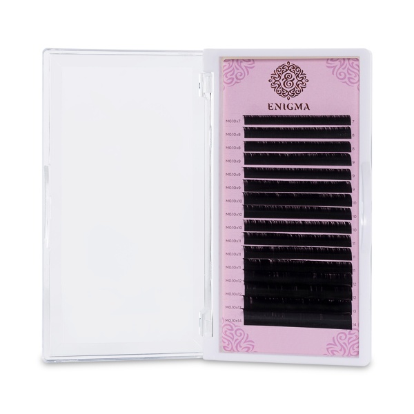 Enigma Ресницы, черные, 0.10/M/9 мм, 16 линий купить - 0