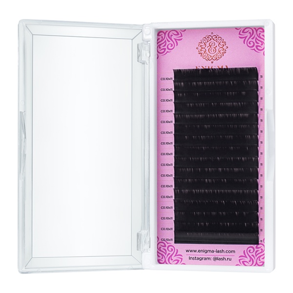 Enigma Ресницы, черные, 0.15/C/12 мм, 16 линий купить - 0