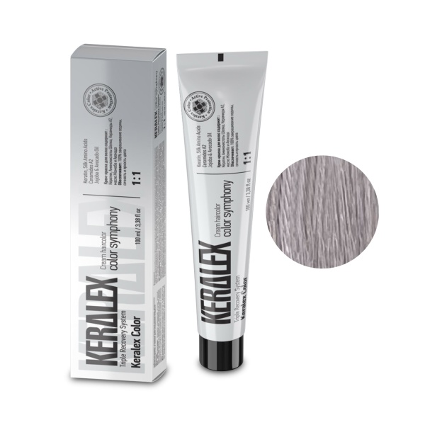 Keralex Крем-краска для волос Hair Color, 10.82 Very Light Blonde Pearl Ash Очень светлый блондин перламутрово-пепельный, 100 мл купить - 0