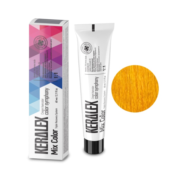 Keralex Крем-краска для волос Mix, Yellow Жёлтый, 100 мл купить - 0