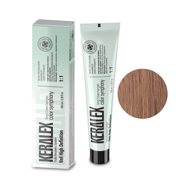 Keralex Крем-краска для волос Veil HD, Juicy peach Сочный персик, 100 мл купить - 0