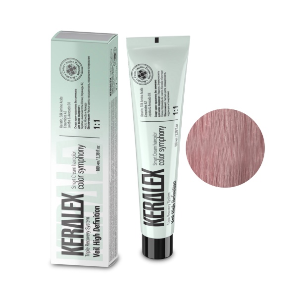 Keralex Крем-краска для волос Veil HD, Dusty rose Пыльная роза, 100 мл купить - 0