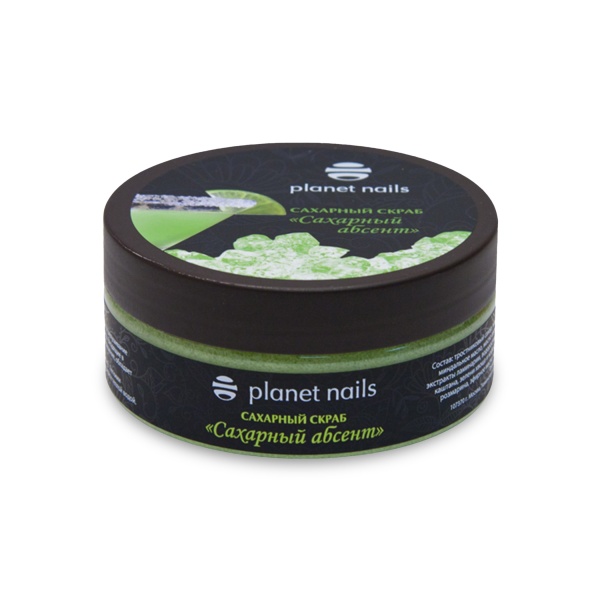 Planet Nails Сахарный скраб для тела, Сахарный абсент, 170 гр купить - 0