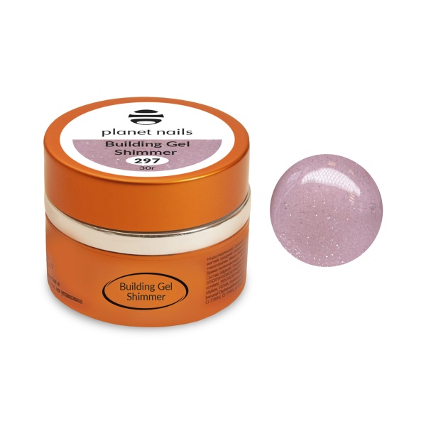 Planet Nails Гель моделирующий Shimmer Building Gel, №297, 30 гр купить - 0