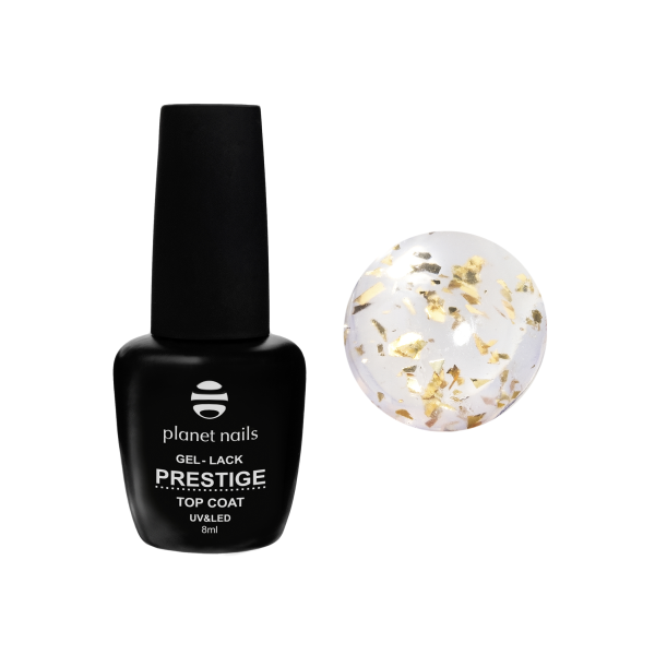 Planet Nails Топ для гель-лака Top Coat Flake, №929, 8 мл купить - 0