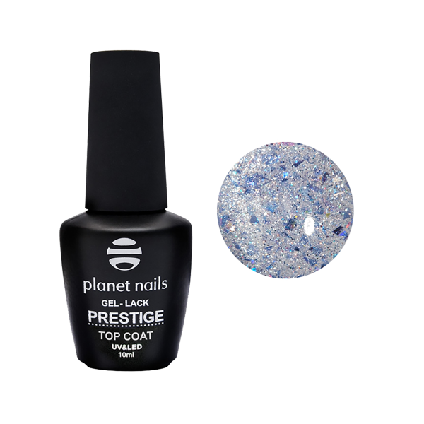 Planet Nails Топ для гель-лака Prestige Top Shine, Moon, без липкого слоя, 10 мл купить - 0