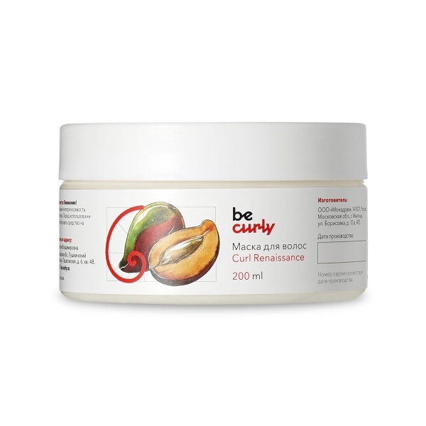 BeCurly Увлажняющая маска для кудрявых волос Curl Renaissance, 200 мл купить - 0