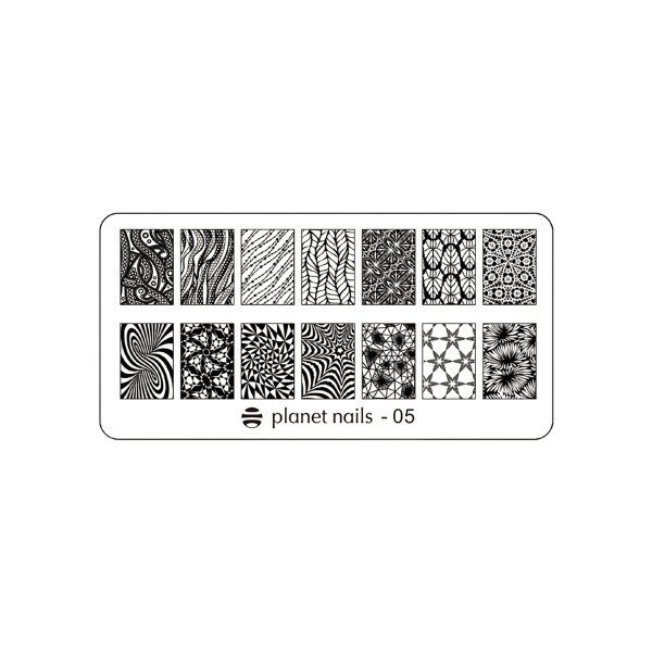 Planet Nails Пластина для Stamping Nail Art, №5 купить - 0