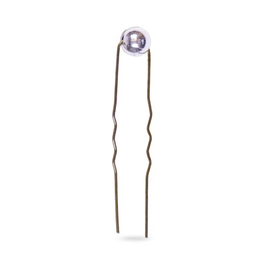 Eurostil Шпильки для причесок декоративные, бронзовые, серебряный жемчуг, 60 мм, 6 шт купить