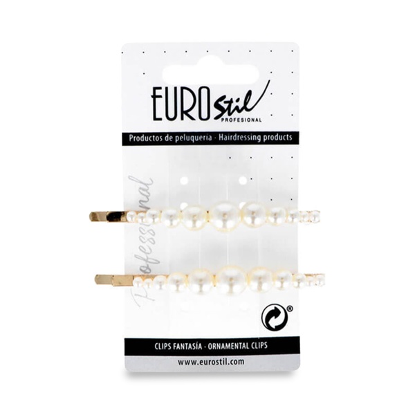 Eurostil Заколка для волос декоративная, №4, 2 шт купить - 0