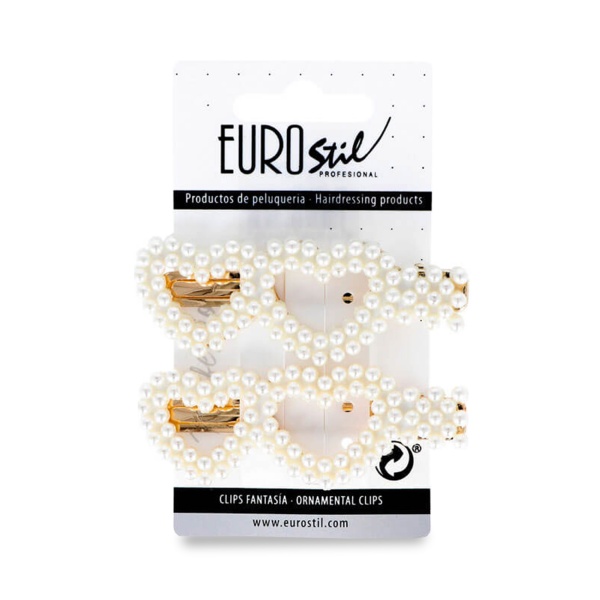 Eurostil Заколка для волос декоративная, №7, 2 шт купить - 0