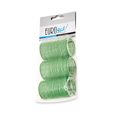 Eurostil Бигуди на липучке, 44 мм, голубые, 3 шт купить