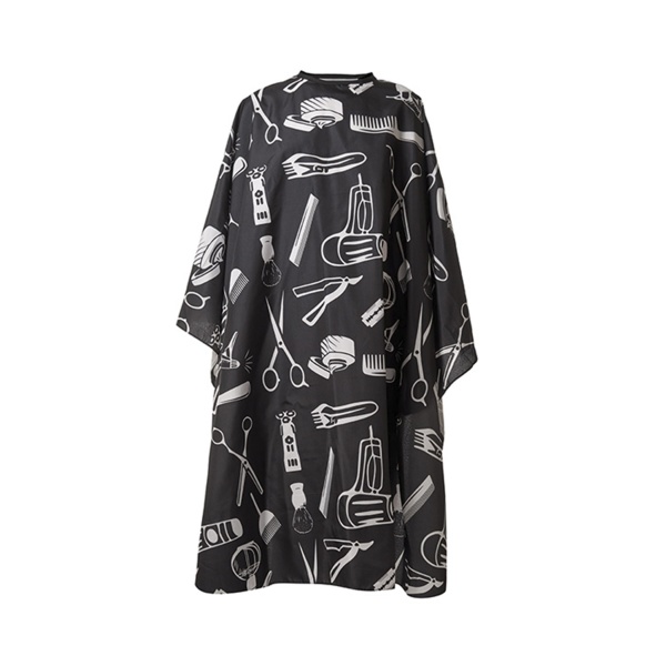 Harizma Накидка парикмахерская, инструменты барбера-2, 140 см х 160 см, черный/белый купить - 0