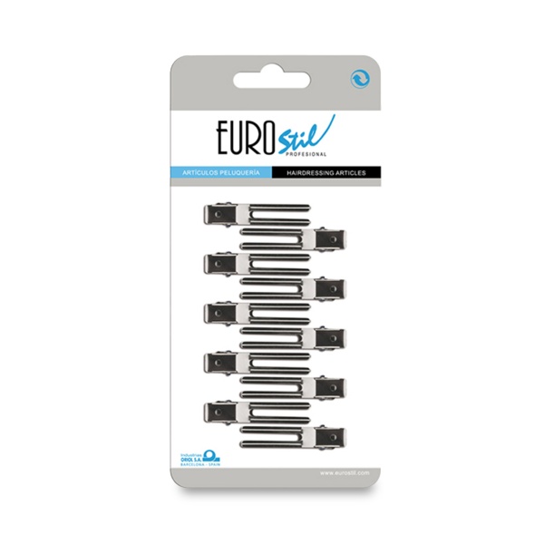 Eurostil Зажим металлический, маленький, 10 шт купить - 0