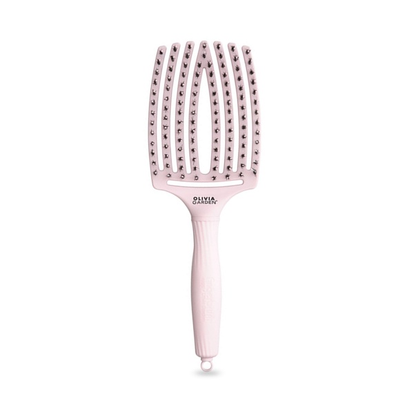 Olivia Garden Щетка для волос Fingerbrush Care Iconic Boar&Nylon Pastel, Pink, L купить - 0