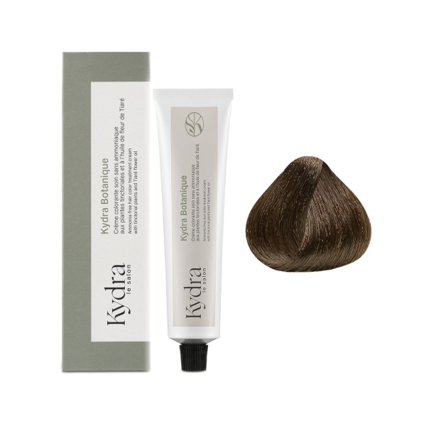 Kydra Le Salon Крем-краска на основе растительных пигментов Botanique Ammonia-Free Hair Color Treatment Cream, 7/71 Chestnut Ash Blonde, 60 мл купить - 0