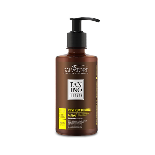 Salvatore Шампунь для реконструкции волос Шаг 1 Tanino Therapy Restructuring Capillary Body, Strength And Resistance, 300 мл купить - 0