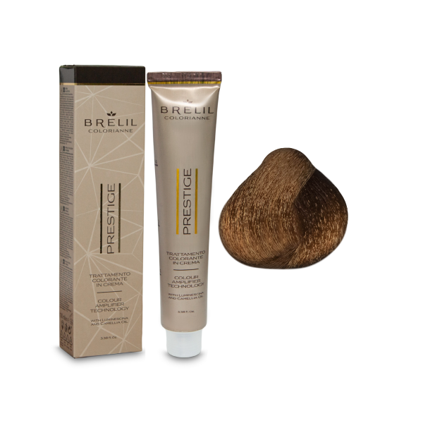 Brelil Professional Краска для волос Colorianne Prestige, 8/43 светлый медно-золотистый блонд, 100 мл купить - 0