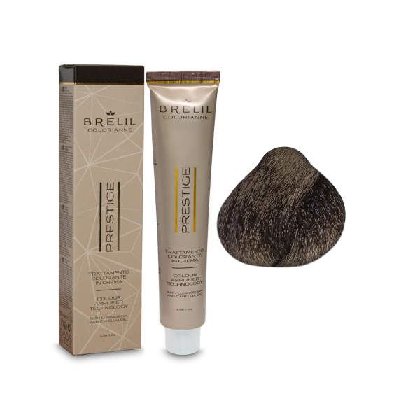 Brelil Professional Краска для волос Colorianne Prestige, 4/18 шатен шокоайс, 100 мл купить - 0