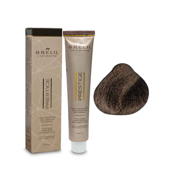Brelil Professional Краска для волос Colorianne Prestige, 5/18 светлый шатен шокоайс, 100 мл купить - 0
