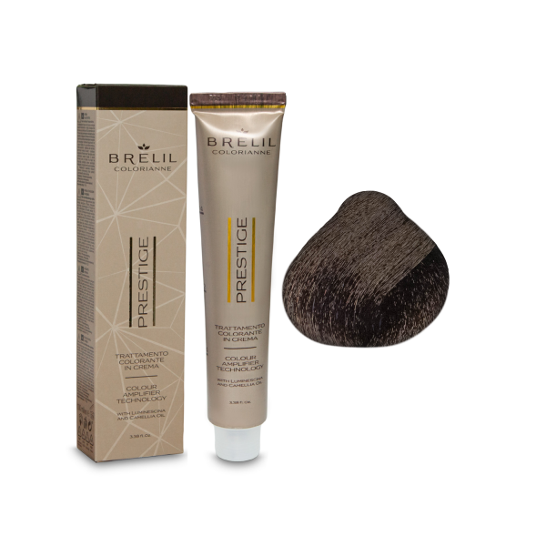 Brelil Professional Краска для волос Colorianne Prestige, 4/38 шоколадный шатен, 100 мл купить - 0