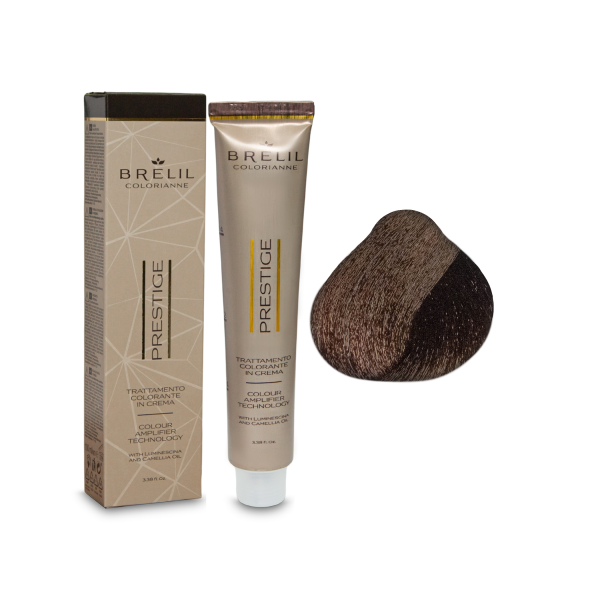 Brelil Professional Краска для волос Colorianne Prestige, 5/38 светлый шоколадный шатен, 100 мл купить - 0
