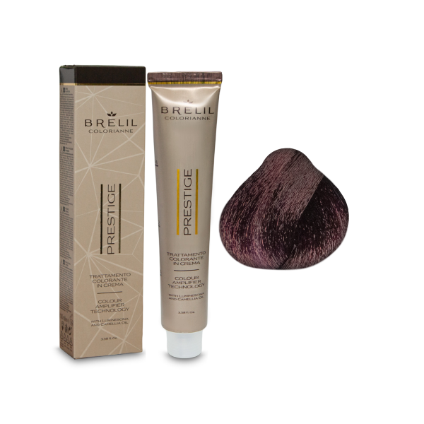 Brelil Professional Краска для волос Colorianne Prestige, 5/77 светлый интенсивно-фиолетовый шатен, 100 мл купить - 0