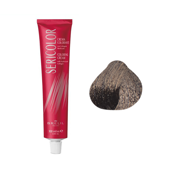Brelil Professional Крем-краска для волос Sericolor, 4 Коричневый, 100 мл купить - 0