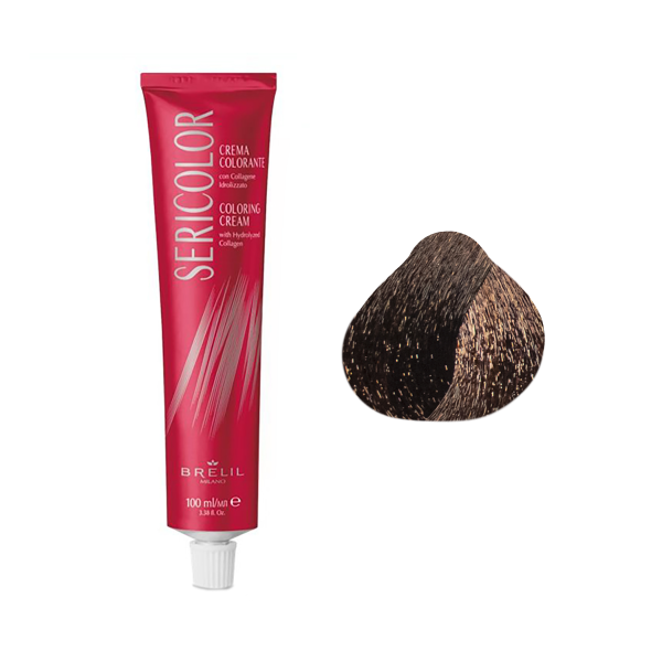 Brelil Professional Крем-краска для волос Sericolor, 6.4 Тёмнный блонд медный, 100 мл купить - 0