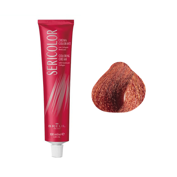 Brelil Professional Крем-краска для волос Sericolor, 6.66 Экстремальный красный тёмный блонд, 100 мл купить - 0
