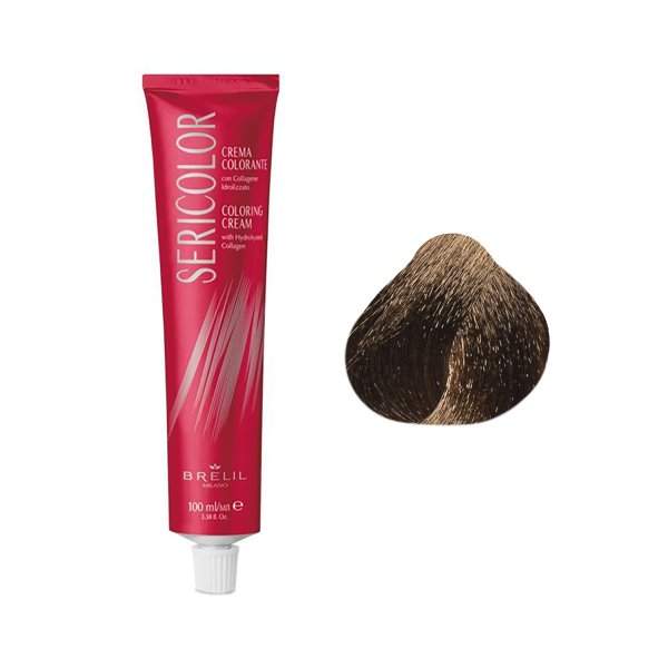 Brelil Professional Крем-краска для волос Sericolor, 7.0 Интенсивный блонд, 100 мл купить - 0